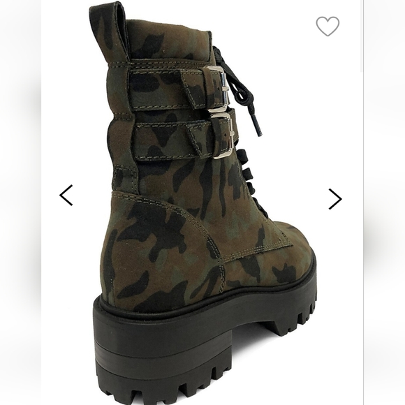Design Lab Aurora Camo Combat Boots - 8 - Picture 3 of 15